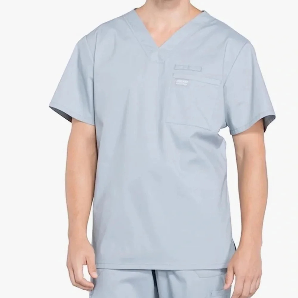 Cherokee Scrubs for Men V-Neck Top, Workwear Professionals Soft Stretch